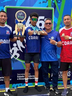 A delegação de Coari vem se destacando na 46ª edição dos Jogos Escolares do Amazonas (JEAs), em Manaus, com conquistas expressivas em várias modalidades, incluindo medalhas inéditas e o título de campeão geral no ciclismo. O evento reúne mais de 5.400 estudantes de todo o estado e serve como seletiva para os Jogos Escolares Brasileiros (JEBs), que acontecem em nível nacional.